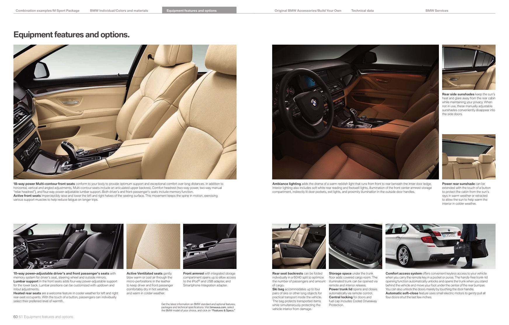 2013 BMW 5-Series Brochure Page 15
